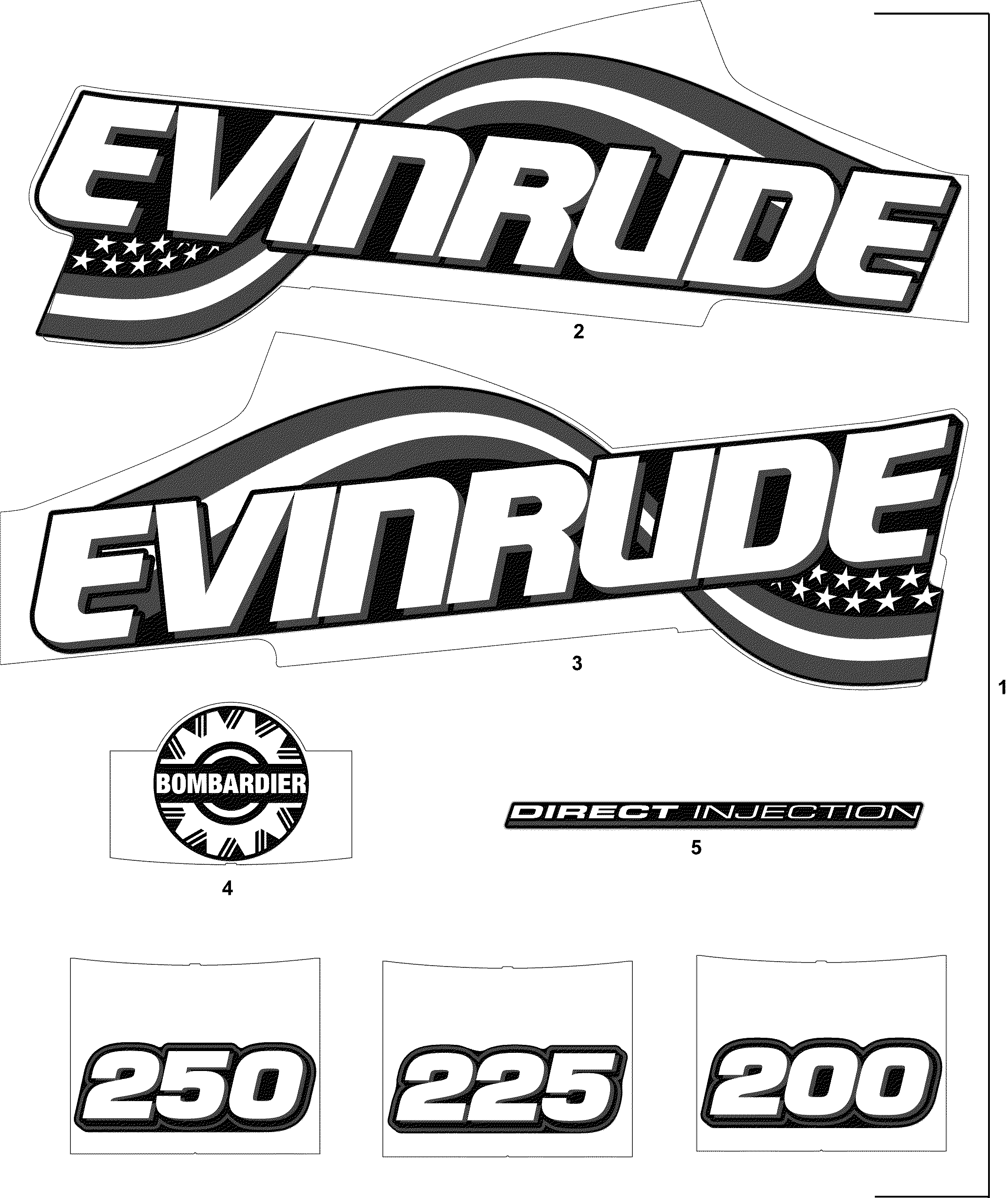 FLAG DECALS BLUE MODELS    Diagram EPC3646